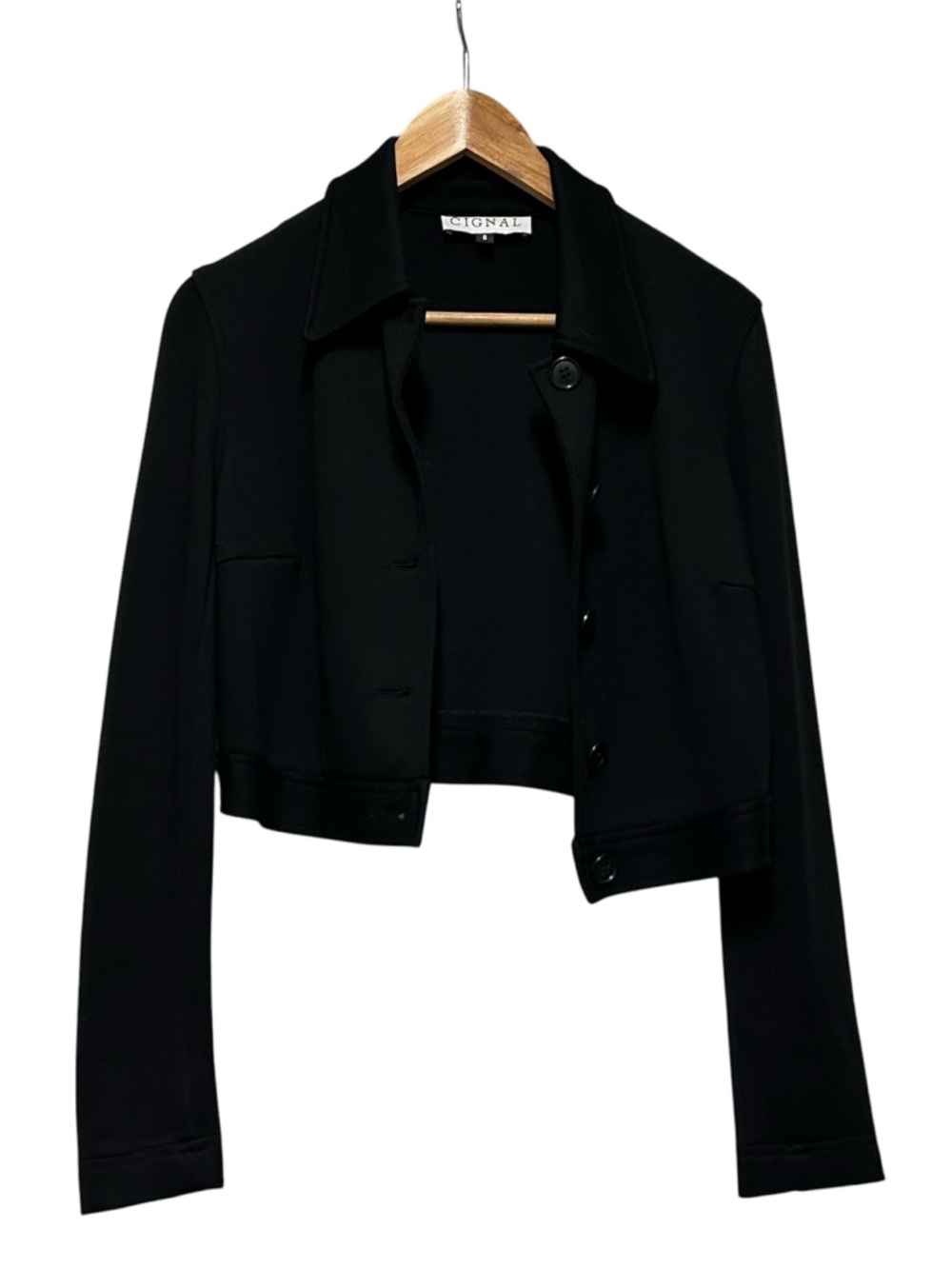 Cignal Black Cropped Blazer